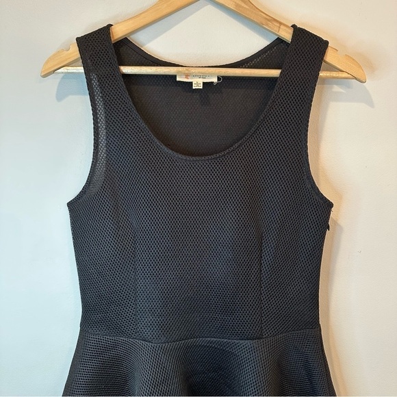 L’Atiste By Amy Fit Flare Black Sleeveless Mesh Dress A Line Size Large - Picture 2 of 11